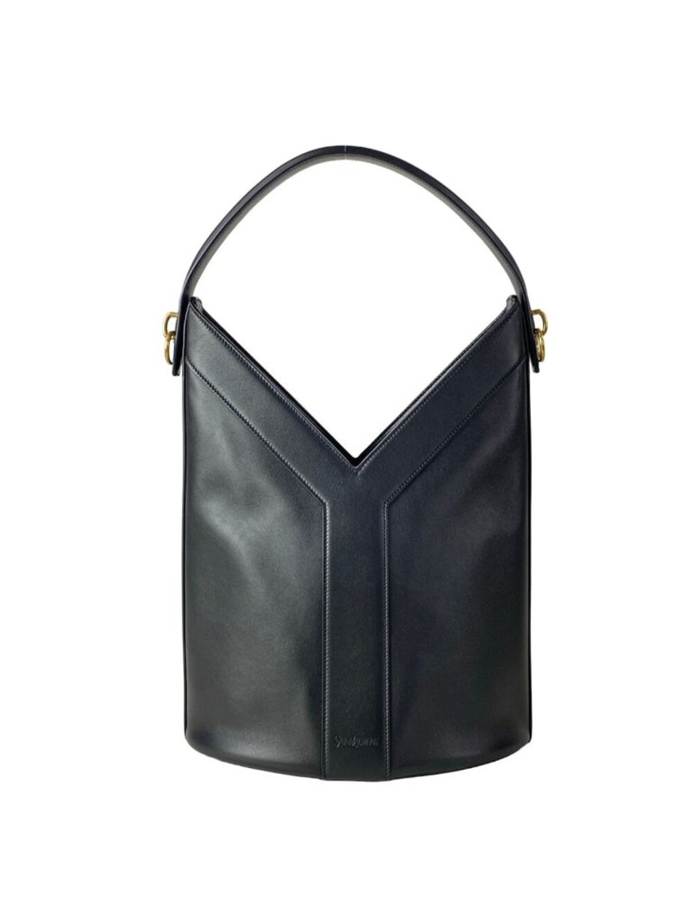 Saint Laurent Paris Handbag Top Handle Black Leather